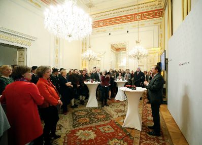 Am 29. November 2019 fand der Festakt 10-J&auml;hriges Jubil&auml;um der Ratifizierung der UNESCO Konvention und Verleihung der Urkunden an die Aufnahme Immaterielles Kulturerbe. Im Bild Bundesminister Alexander Schallenberg.