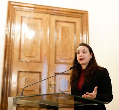 Am 8. Oktober 2019 er&ouml;ffnete Bundesministerin Ines Stilling in der Veranstaltungsreihe &bdquo;Gleichstellung im Gespr&auml;ch&ldquo; die Podiumsdiskussion &bdquo;Gleichstellung in den sozialen Medien&ldquo;.