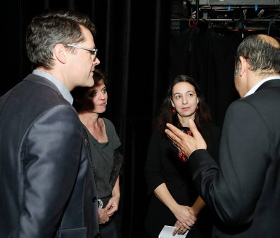 Am 22. Oktober 2019 er&ouml;ffnete Bundesministerin Ines Stilling (im Bild) die Schulvorstellung des Theaterst&uuml;cks "Kinderfressen leicht gemacht" anl&auml;sslich des 30-j&auml;hrigen Jubil&auml;ums der UN-Kinderrechtekonvention.