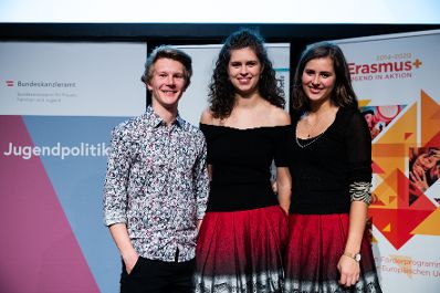 Am 12. November 2019 hat Bundesministerin Ines Stilling den &Ouml;sterreichischen Jugendpreis in der au&szlig;erschulischen Kinder- und Jugendarbeit verliehen. Der Jugendpreis wurde in den Kategorien &bdquo;Europ&auml;ische Initiativen&ldquo;, &bdquo;Digitale Jugendarbeit&ldquo;, Nationale Jugendarbeit&ldquo;, &bdquo;Eure Projekte&ldquo; und &bdquo;Journalistische Leistungen im Interesse der Jugend&ldquo; vergeben. Im Bild die Band Waldauf&sup3;.