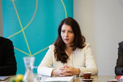 Am 20. Oktober 2016 nahm Staatssekret&auml;rin Muna Duzdar (im Bild) am Pressegespr&auml;ch AT:net - "Letzte Chance auf Millionenf&ouml;rderung f&uuml;r innovative digitale Unternehmen im Jahr 2016" teil.