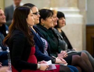 Am 7. Dezember 2016 nahm Staatssekret&auml;rin Muna Duzdar (im Bild) an der Veranstaltung &quot;Qualit&auml;tsdialog 2016 - Qualit&auml;t in der &ouml;ffentlichen Verwaltung&quot; teil.