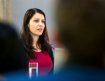Am 7. Dezember 2016 nahm Staatssekret&auml;rin Muna Duzdar (im Bild) an der Veranstaltung &quot;Qualit&auml;tsdialog 2016 - Qualit&auml;t in der &ouml;ffentlichen Verwaltung&quot; teil.