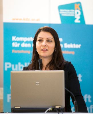 Am 7. Dezember 2016 nahm Staatssekret&auml;rin Muna Duzdar (im Bild) an der Veranstaltung &quot;Qualit&auml;tsdialog 2016 - Qualit&auml;t in der &ouml;ffentlichen Verwaltung&quot; teil.