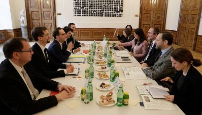 Am 16. Dezember 2016 empfing Kanzleramtsminister Thomas Drozda (r.) den deutschen Minister der Justiz und f&uuml;r Verbraucherschutz Heiko Maas (l.) zu einem Arbeitsgespr&auml;ch.