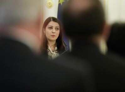 Am 17. J&auml;nner 2017 bestellte der Bundeskanzler Vertreterinnen und Vertreter der Wirtschaft zu Mitgliedern der bei der Bundesanstalt "Statistik &Ouml;sterreich" eingerichteten Wirtschaftskurie. Im Bild Staatssekret&auml;rin Muna Duzdar.