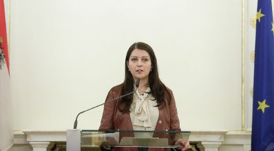 Am 17. J&auml;nner 2017 bestellte der Bundeskanzler Vertreterinnen und Vertreter der Wirtschaft zu Mitgliedern der bei der Bundesanstalt "Statistik &Ouml;sterreich" eingerichteten Wirtschaftskurie. Im Bild Staatssekret&auml;rin Muna Duzdar.