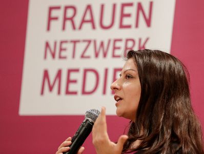 Am 21. Februar 2017 nahm Staatssekret&auml;rin Muna Duzdar an der Diskussion "DIGI-TALK" vom Netzwerk Frauenmedien teil.