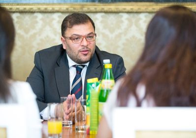 Am 11. Juli 2017 empfing Staatssekret&auml;rin Muna Duzdar den tunesischen Gewerkschaftsbundpr&auml;sidenten Noureddine Taboubi mit seiner Delegation zu einem Arbeitsgespr&auml;ch.