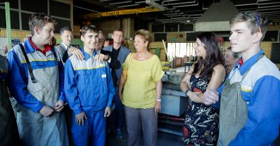 Am 30. August 2017 besuchte Staatssekret&auml;rin Muna Duzdar eine &Ouml;BB Lehrwerkstatt in Wien-Floridsdorf.