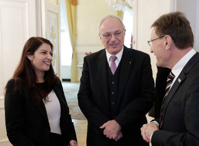 Am 24. Oktober 2017 lud Staatssekret&auml;rin Muna Duzdar (im Bild) anl&auml;sslich des &bdquo;500 Jahre Reformation&ldquo; Jubil&auml;ums zu einem Empfang in das Bundeskanzleramt.