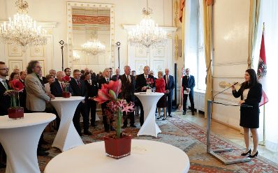 Am 24. Oktober 2017 lud Staatssekret&auml;rin Muna Duzdar (im Bild) anl&auml;sslich des &bdquo;500 Jahre Reformation&ldquo; Jubil&auml;ums zu einem Empfang in das Bundeskanzleramt.