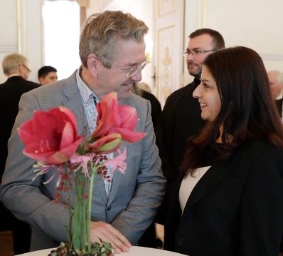 Am 24. Oktober 2017 lud Staatssekret&auml;rin Muna Duzdar (im Bild) anl&auml;sslich des &bdquo;500 Jahre Reformation&ldquo; Jubil&auml;ums zu einem Empfang in das Bundeskanzleramt.