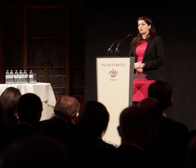 Am 24. November 2017 hielt Staatssekret&auml;rin Muna Duzdar (im Bild) Gru&szlig;worte beim Richtertag 2017 - &quot;Rechtsstaat - zur&uuml;ck in die Zukunft&quot;.