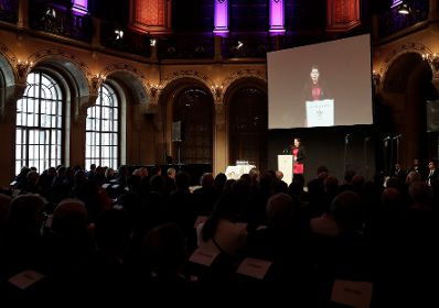 Am 24. November 2017 hielt Staatssekret&auml;rin Muna Duzdar (im Bild) Gru&szlig;worte beim Richtertag 2017 - "Rechtsstaat - zur&uuml;ck in die Zukunft".