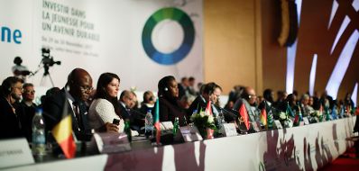 Am 30. November 2017 nahm Staatssekret&auml;rin Muna Duzdar (2.v.l.) am EU-Afrika Gipfel teil.