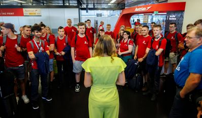 Am 7. September 2024 verabschiedete Staatssekret&auml;rin Claudia Plakolm das TeamAustria zu den WorldSkills 2024 nach Lyon.