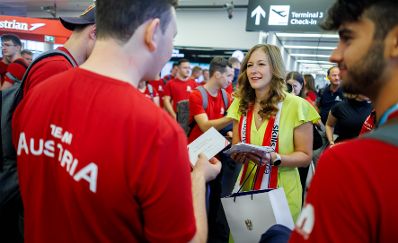 Am 7. September 2024 verabschiedete Staatssekret&auml;rin Claudia Plakolm das TeamAustria zu den WorldSkills 2024 nach Lyon.