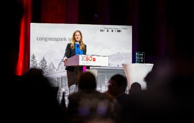 Am 10. Oktober 2024 nahm Staatssekret&auml;rin Claudia Plakolm (im Bild) am KS&Ouml; Sicherheitsevent in Innsbruck teil.