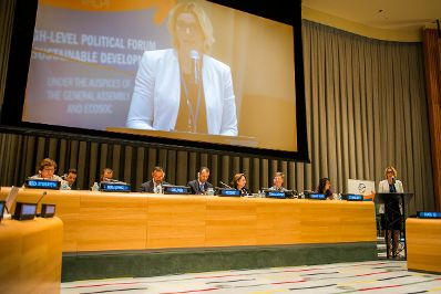 Am 9. Juli 2015 vertrat Staatssekret&auml;rin Sonja Ste&szlig;l &Ouml;sterreich beim High-Level-Forum des Wirtschafts- und Sozialrates der Vereinten Nationen in New York zu Zielen der Nachhaltigen Entwicklung.