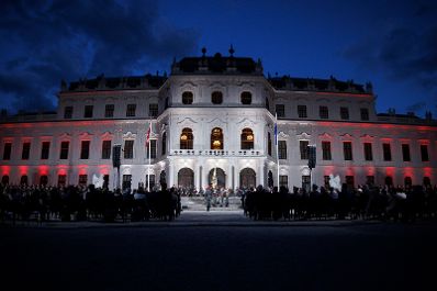 Am 15. Mai 2025 fand der Staatsakt &bdquo;70 Jahre Unterzeichnung des &Ouml;sterreichischen Staatsvertrages&ldquo; vor dem Oberen Belvedere statt.