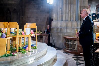Am 12. Juni 2025 nahm Bundeskanzler Christian Stocker (im Bild) am Trauer- und Gedenkgottesdienst im Stephansdom teil.