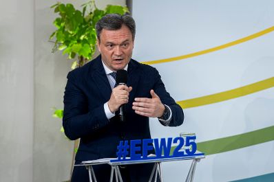 Am 13. Juni 2025 nahm Bundeskanzler Christian Stocker am Europa-Forum Wachau teil. Im Bild Ministerpr&auml;sident der Republik Moldau, Dorin Recean (im Bild).