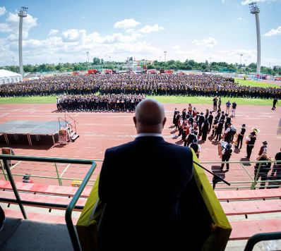 Am 29. Juni 2025 nahm Bundeskanzler Christian Stocker an der Siegerehrung des 73. N&Ouml; Landesfeuerwehrleistungsbewerb teil.