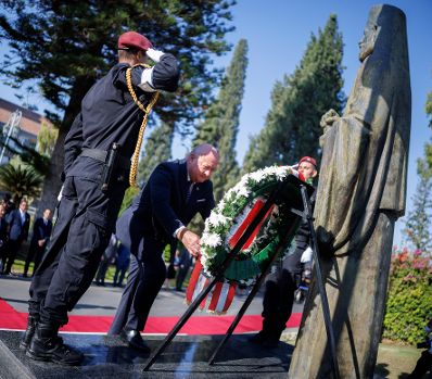 Am 21. August 2025 reiste Bundeskanzler Christian Stocker (m.) zu einem mehrt&auml;gigen Arbeitsbesuch nach Zypern.