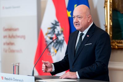 Am 26. November 2025 gab Bundeskanzler Christian Stocker (im Bild) ein Statement zu weiteren Umsetzungsschritten der Bundesregierung.