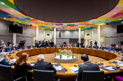 Am 22. J&auml;nner 2026 reiste Bundeskanzler Christian Stocker nach Br&uuml;ssel und nahm am EU-Sondergipfel teil.