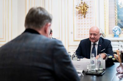 Am 22. J&auml;nner 2026 reiste Bundeskanzler Christian Stocker (l.) nach Br&uuml;ssel und nahm am EU-Sondergipfel teil. Im Bild bei einem Arbeitsgespr&auml;ch mit dem Premierminister von Belgien, Bart De Wever (r.).
