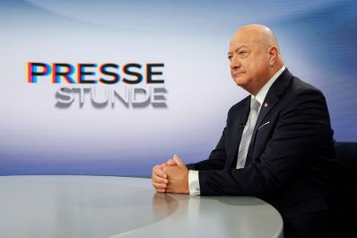 Am 01. Februar 2026 stellte sich Bundeskanzler Christian Stocker (im Bild) den Fragen der ORF-Pressestunde.