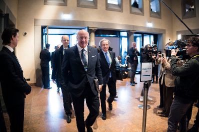 Am 13. Februar 2026 nahm Bundeskanzler Christian Stocker (m.l.) an der M&uuml;nchner Sicherheitskonferenz teil.