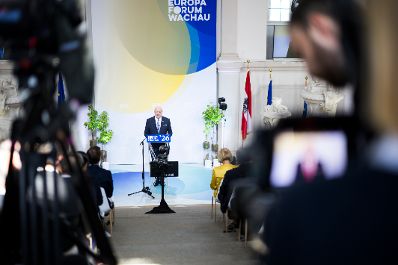 Am 22. Mai 2026 nahm Bundeskanzler Christian Stocker (im Bild) am Europa-Forum Wachau teil.