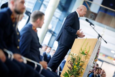 Am 26. Juni 2026 nahm Bundeskanzler Christian Stocker (im Bild) an der Sponsionsfeier &amp; 20 Jahre Sicherheitskooperation Feier teil.