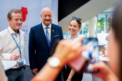 Am 16. Juli 2026 startete Bundeskanzler Christian Stocker (im Bild) seine Sommertour "&Ouml;sterreich im Gespr&auml;ch" im Haus der Digitalisierung in Tulln.