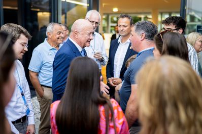 Am 16. Juli 2026 startete Bundeskanzler Christian Stocker (im Bild) seine Sommertour "&Ouml;sterreich im Gespr&auml;ch" im Haus der Digitalisierung in Tulln.