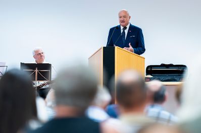 Am 17. Juli 2026 nahm Bundeskanzler Christian Stocker (im Bild) im Rahmen seines Bundesl&auml;ndertages im Burgenland am Festakt anl&auml;sslich des 250 Jubil&auml;ums der Marktgemeinde Ollersdorf teil.