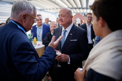 Am 23. Juli 2026 lud Bundeskanzler Christian Stocker (im Bild) zur Veranstaltung "&Ouml;sterreich im Gespr&auml;ch" in Innsbruck.