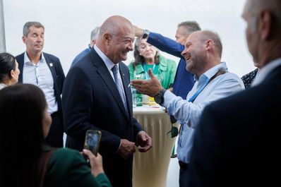 Am 23. Juli 2026 lud Bundeskanzler Christian Stocker (im Bild) zur Veranstaltung "&Ouml;sterreich im Gespr&auml;ch" in Innsbruck.