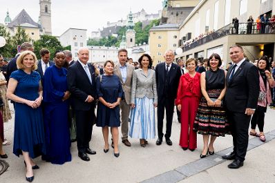 Am 26. Juli 2026 besuchte Bundeskanzler Christian Stocker (im Bild) die Er&ouml;ffnung der Salzburger Festspiele in Salzburg.