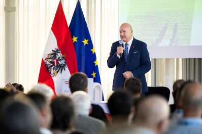 Am 28. Juli 2026 lud Bundeskanzler Christian Stocker (im Bild) zur Veranstaltung "&Ouml;sterreich im Gespr&auml;ch" in Wien.