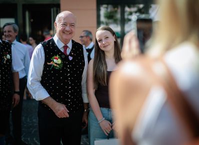 Am 30. Juli 2026 besuchte Bundeskanzler Christian Stocker (l.) im Rahmen seines Bundesl&auml;ndertages in K&auml;rnten den Villacher Kirchtag.