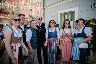 Am 30. Juli 2026 besuchte Bundeskanzler Christian Stocker (m.) im Rahmen seines Bundesl&auml;ndertages in K&auml;rnten den Villacher Kirchtag.