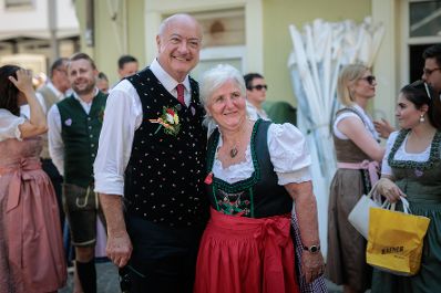 Am 30. Juli 2026 besuchte Bundeskanzler Christian Stocker (l.) im Rahmen seines Bundesl&auml;ndertages in K&auml;rnten den Villacher Kirchtag.