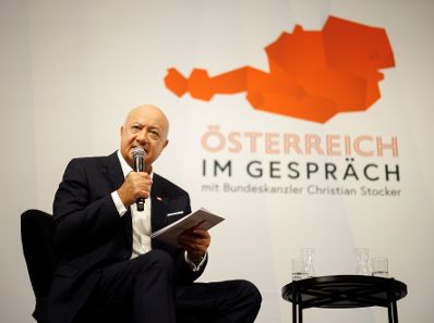 Am 7. August 2026 lud Bundeskanzler Christian Stocker zur Veranstaltung "&Ouml;sterreich im Gespr&auml;ch" in Salzburg.