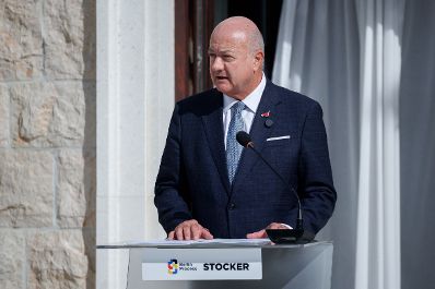 Am 22. Oktober 2026 reiste Bundeskanzler Christian Stocker (im Bild) zum Berlin Process Leaders' Summit nach Montenegro.