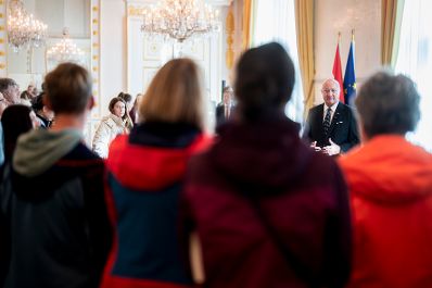 Am 26. Oktober 2026 lud Bundeskanzler Christian Stocker (im Bild) anl&auml;sslich des Nationalfeiertags Besucherinnen und Besucher zum Tag der offenen T&uuml;r ins Bundeskanzleramt.