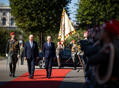 Am 29. Juli 2026 empfing Bundeskanzler Christian Stocker (l.) den Premierminister des Gro&szlig;herzogtums Luxemburg Luc Frieden (r.) zu einem Gespr&auml;ch.